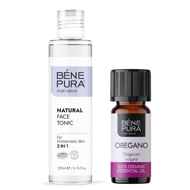 Natural face tonic 2 in 1 and Bio Oregano Essential oil - GMC