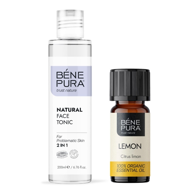 Natural face tonic 2 in 1 and Bio Lemon Essential oil - GMC