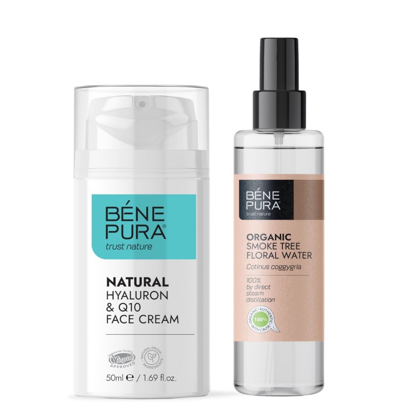 Bio Smoke Tree Floral water and Natural face cream with Hyaluronic acid and Coenzyme Q10 - Product Comparison