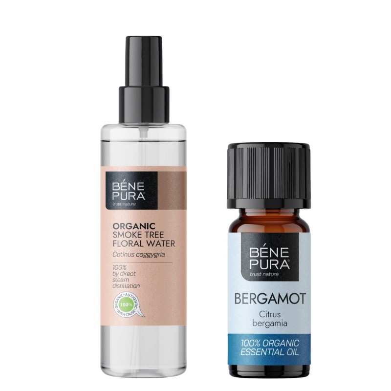 Bio Smoke Tree Floral water and Bio Bergamot Essential oil - GMC
