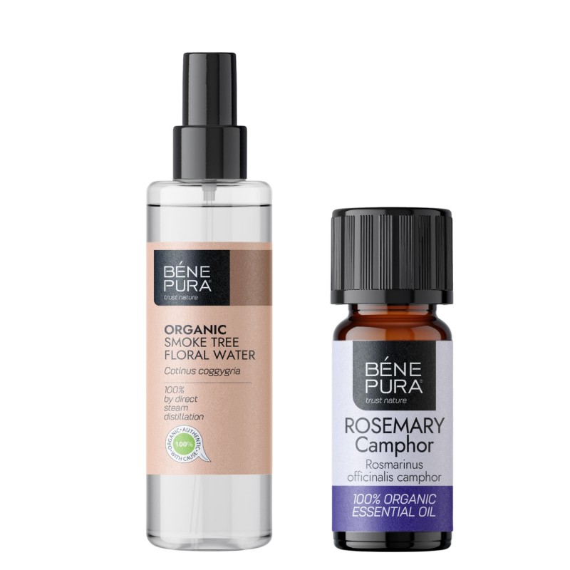 Bio Smoke Tree Floral water and Bio Rosemary Camphor Essential oil - GMC