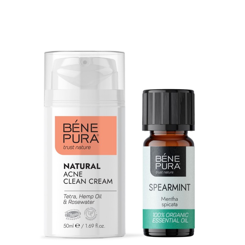 Natural face cream for Acne and Bio Spearmint Essential oil - Product Comparison