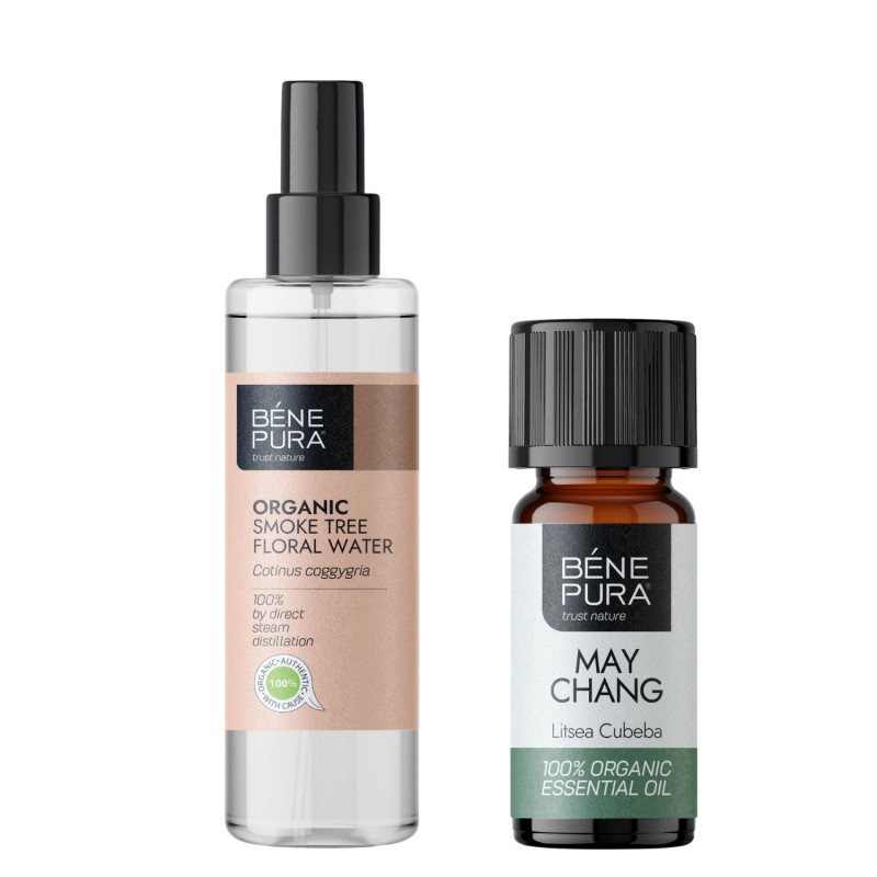 Bio Smoke Tree Floral water and Bio Litsea Cubeba Essential oil - GMC