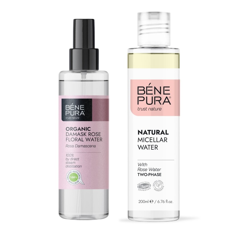 Natural micellar water and Bio Rosa Damascena Floral water - GMC