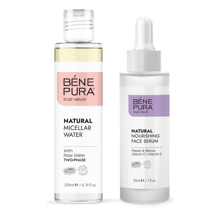 Natural micellar water and Natural face serum with Retinol - GMC