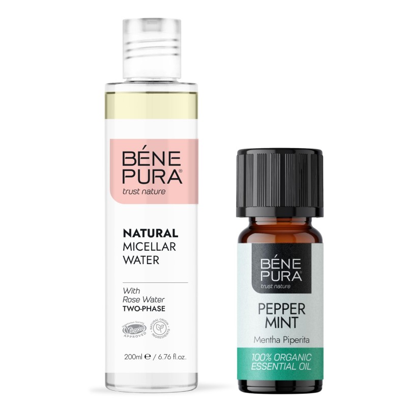 Natural micellar water and Bio Peppermint Essential oil - GMC