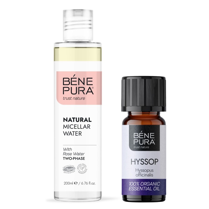 Natural micellar water and Bio Hyssop Essential oil - Product Comparison