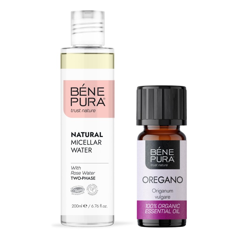 Natural micellar water and Bio Oregano Essential oil - Product Comparison