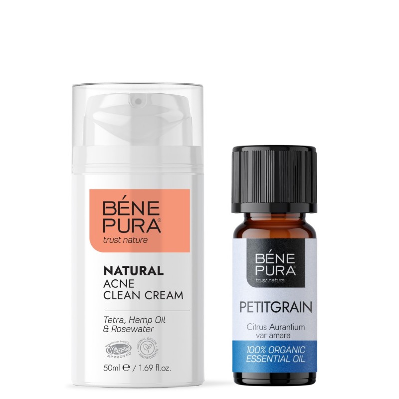 Natural face cream for Acne and Bio Petitgrain Essential oil - Product Comparison