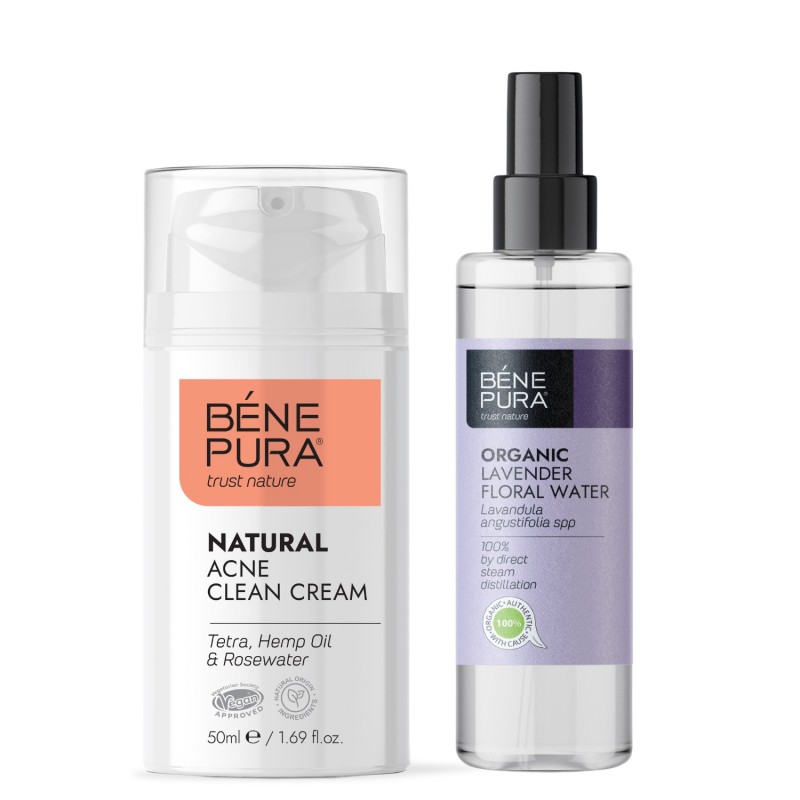 Natural face cream for Acne and Bio Lavender Floral water - Product Comparison