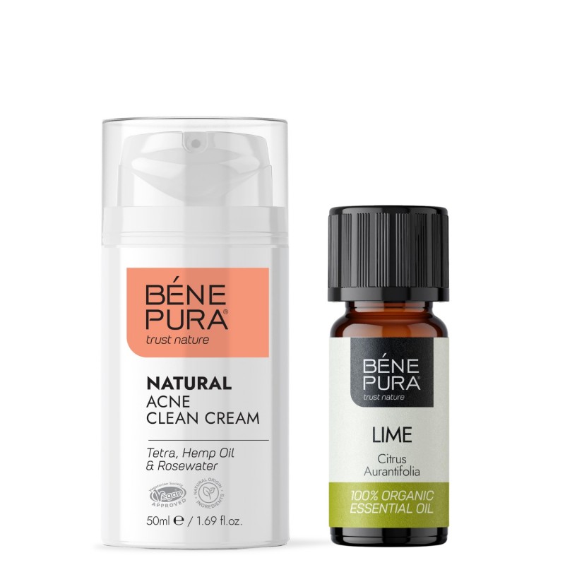 Natural face cream for Acne and Bio Lime Essential oil - Product Comparison