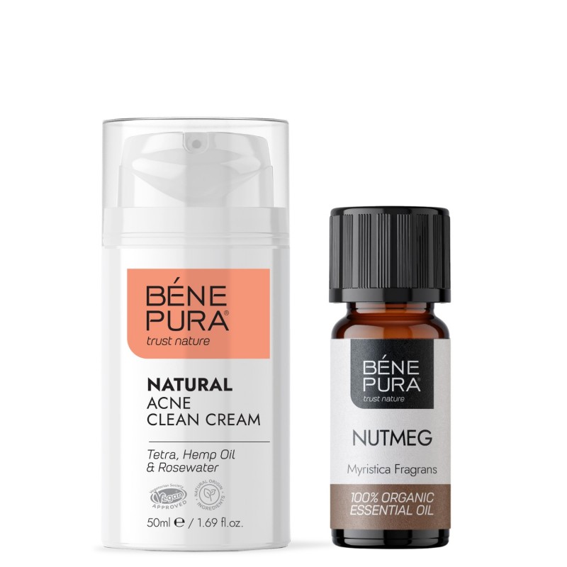 Natural face cream for Acne and Bio Nutmeg Essential oil - Product Comparison