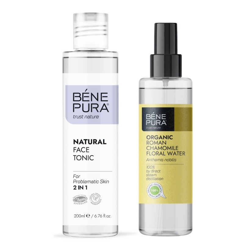 Natural face tonic 2 in 1 and Bio Roman Chamomile Floral water - Product Comparison