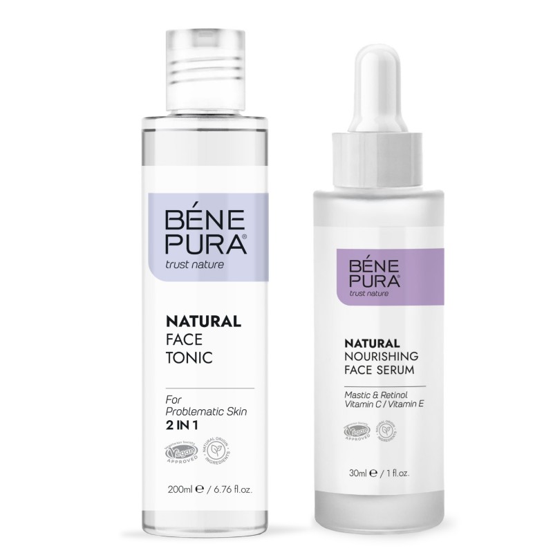 Natural face tonic 2 in 1 and Natural face serum with Retinol - GMC