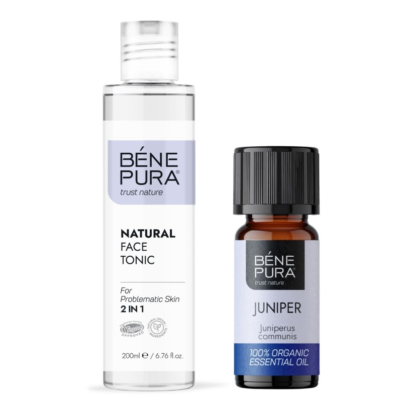 Natural face tonic 2 in 1 and Bio Juniper Essential oil - GMC