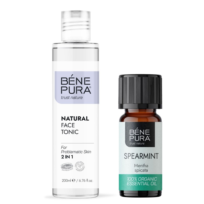 Natural face tonic 2 in 1 and Bio Spearmint Essential oil - GMC