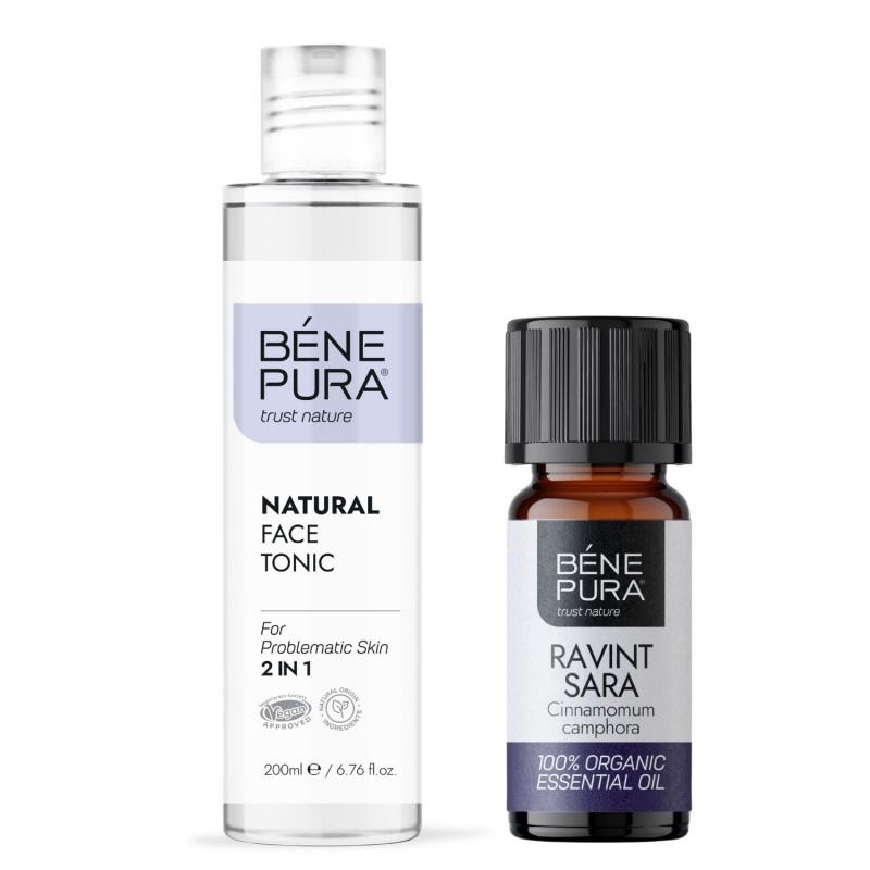 Natural face tonic 2 in 1 and Bio Ravintsara Essential oil - GMC