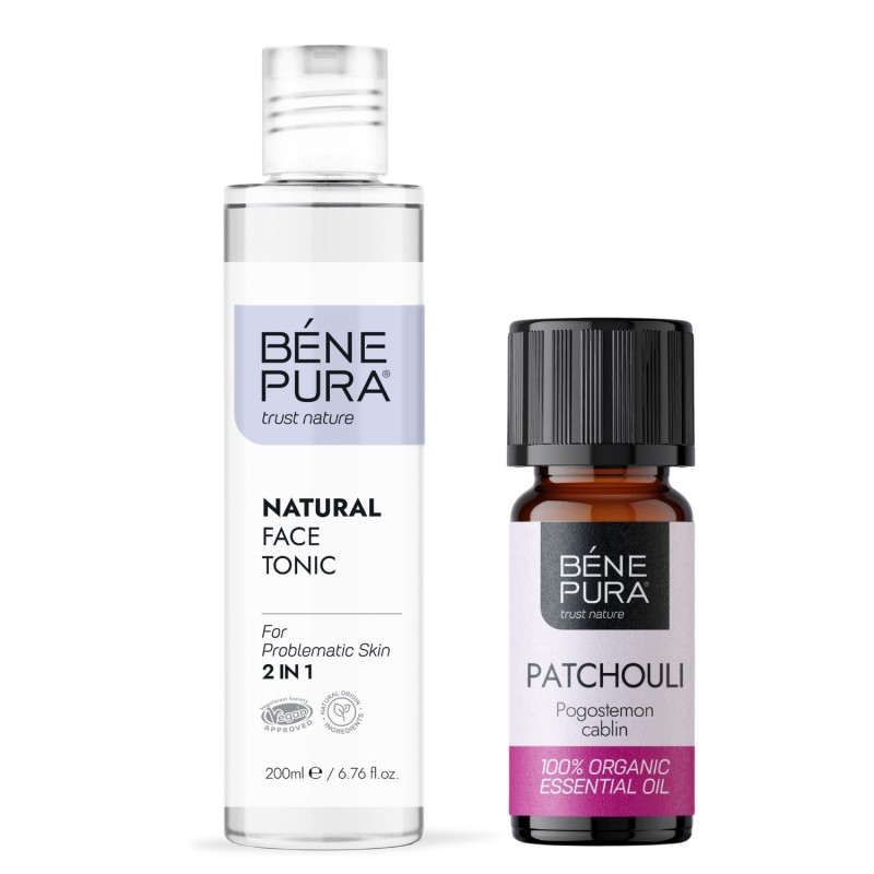 Natural face tonic 2 in 1 and Bio Patchouli Essential oil - Product Comparison
