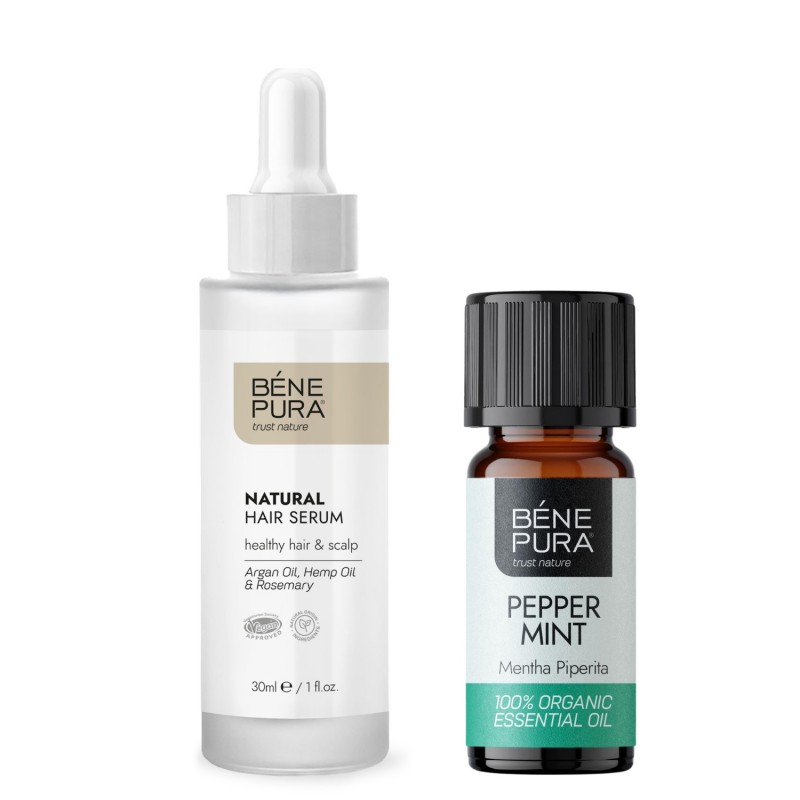 Natural hair serum and Bio Peppermint Essential oil - GMC