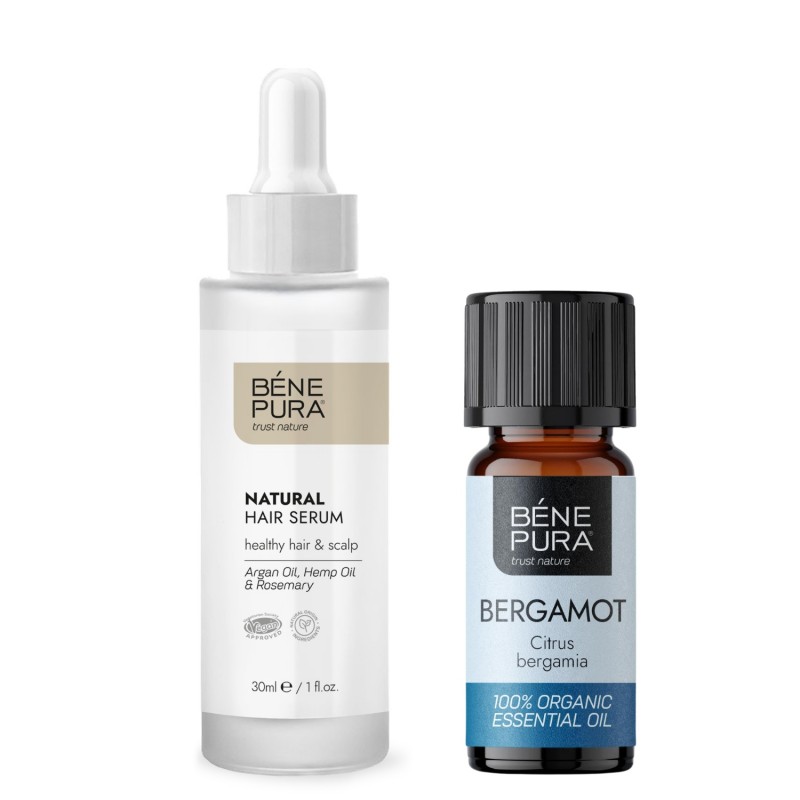 Natural hair serum and Bio Bergamot Essential oil - GMC