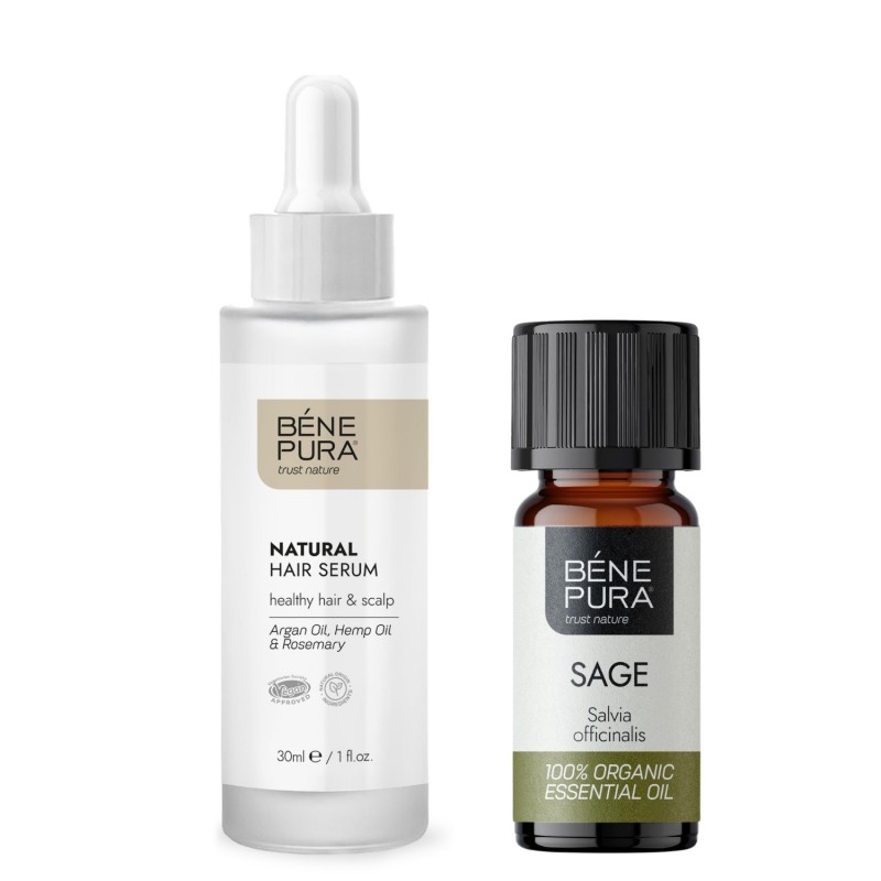 Natural hair serum and Bio Sage Essential oil - GMC