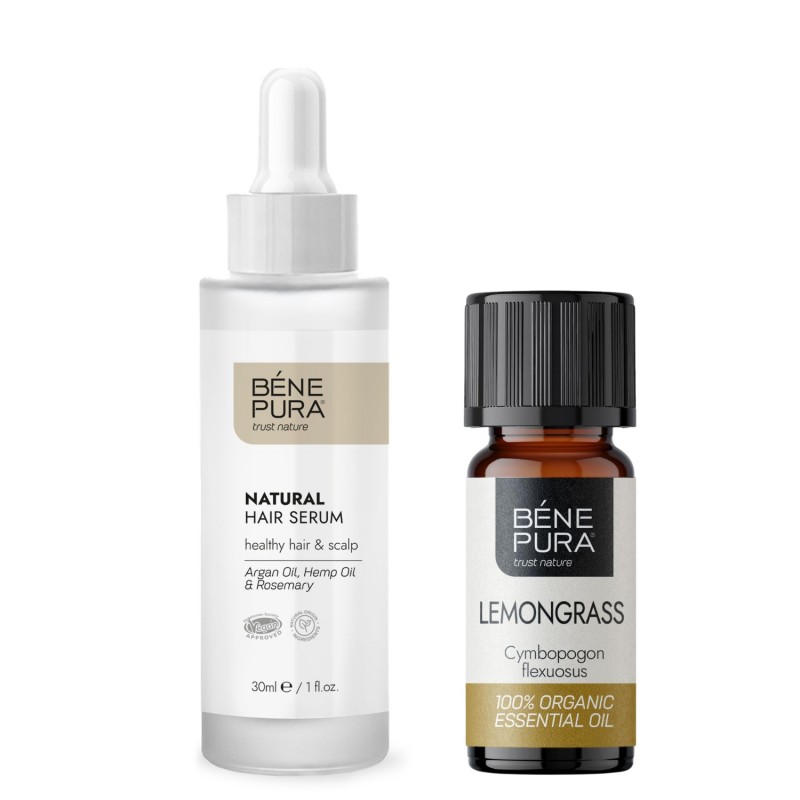 Natural hair serum and Bio Lemongrass Essential oil - GMC