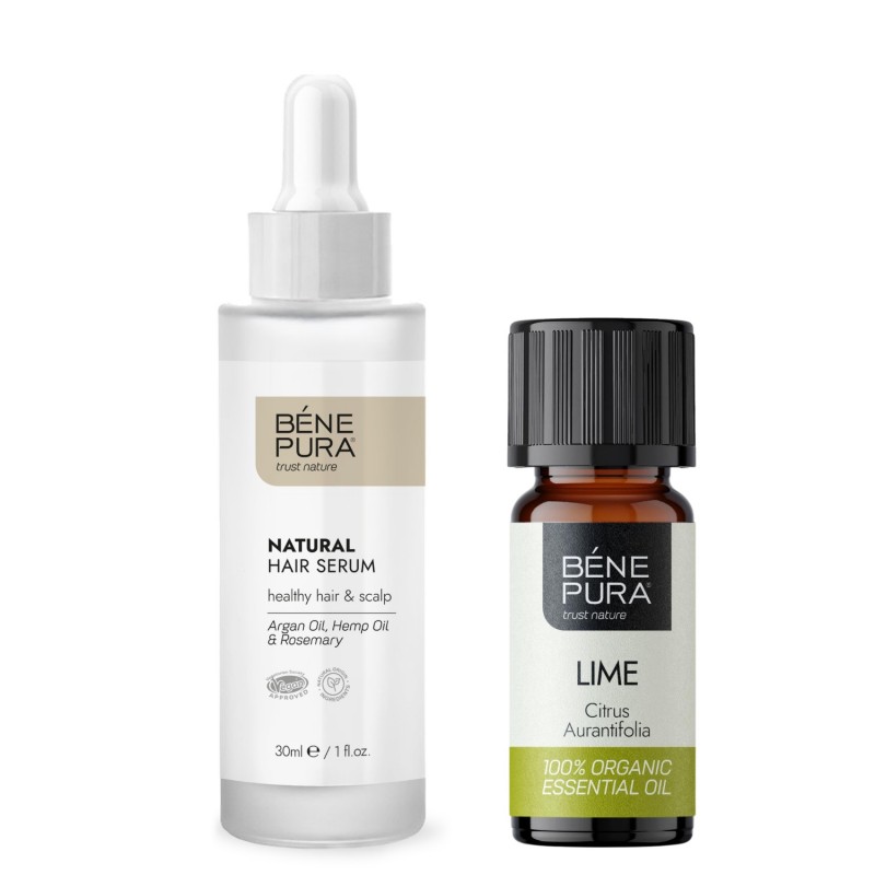 Natural hair serum and Bio Lime Essential oil - GMC