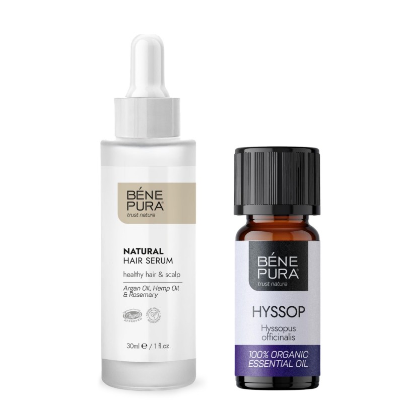Natural hair serum and Bio Hyssop Essential oil - GMC