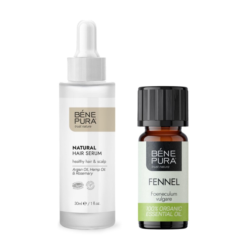 Natural hair serum and Bio Fennel Essential oil - GMC