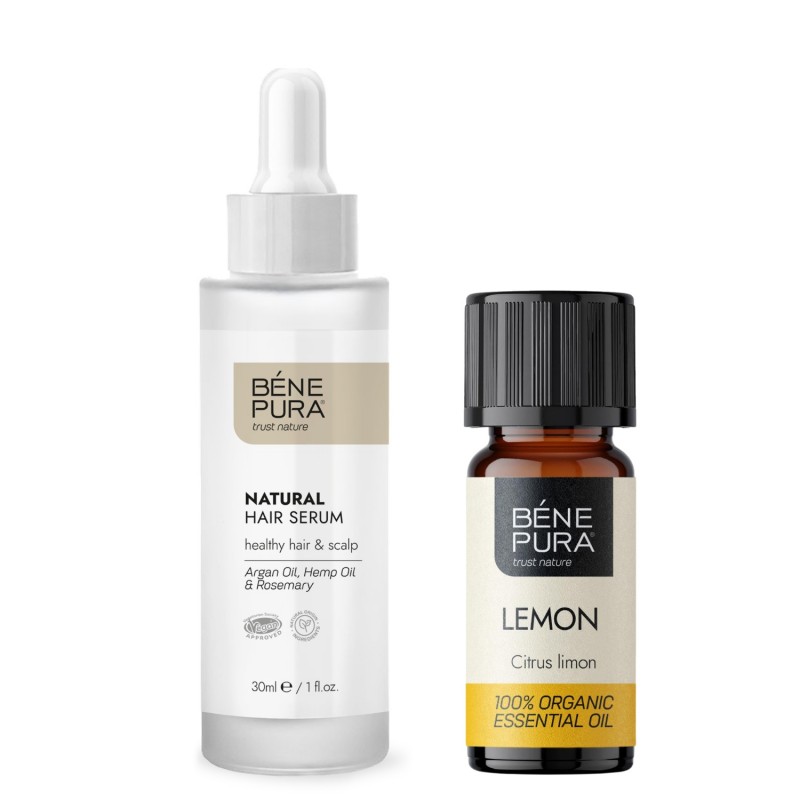 Natural hair serum and Bio Lemon Essential oil - GMC