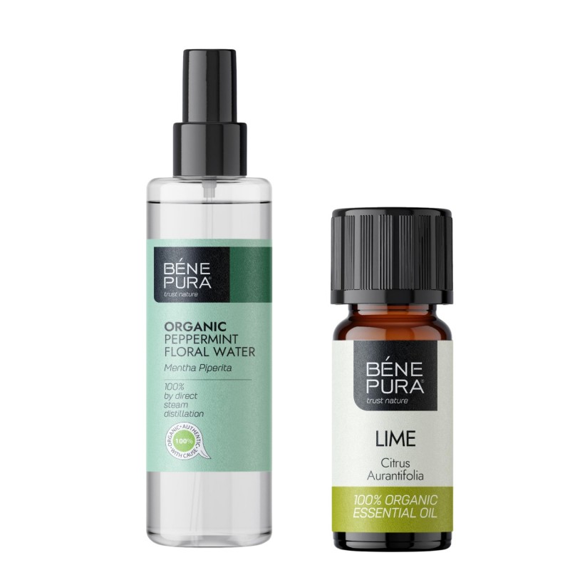 Bio Mint Floral water and Bio Lime Essential oil - GMC