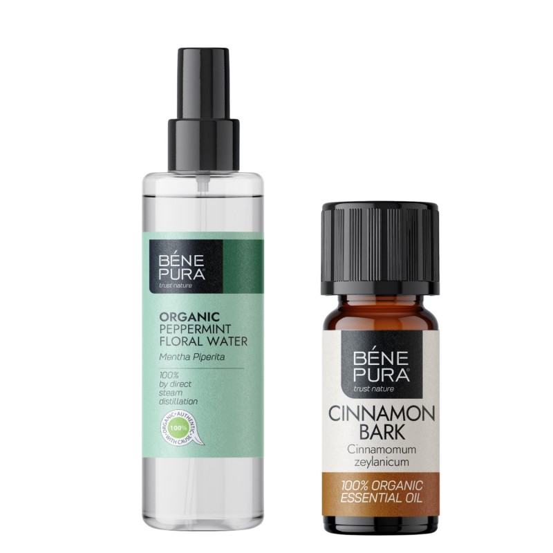 Bio Mint Floral water and Bio Cinnamon Essential oil - Product Comparison