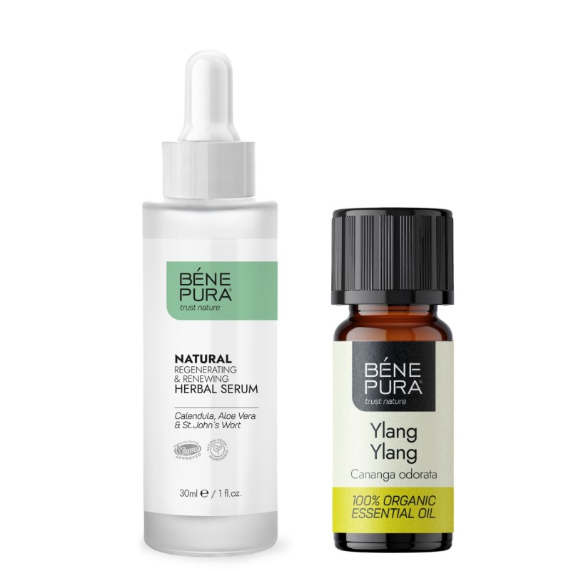 Natural face serum with Aloe vera and Bio Ylang-ylang Essential oil - Product Comparison