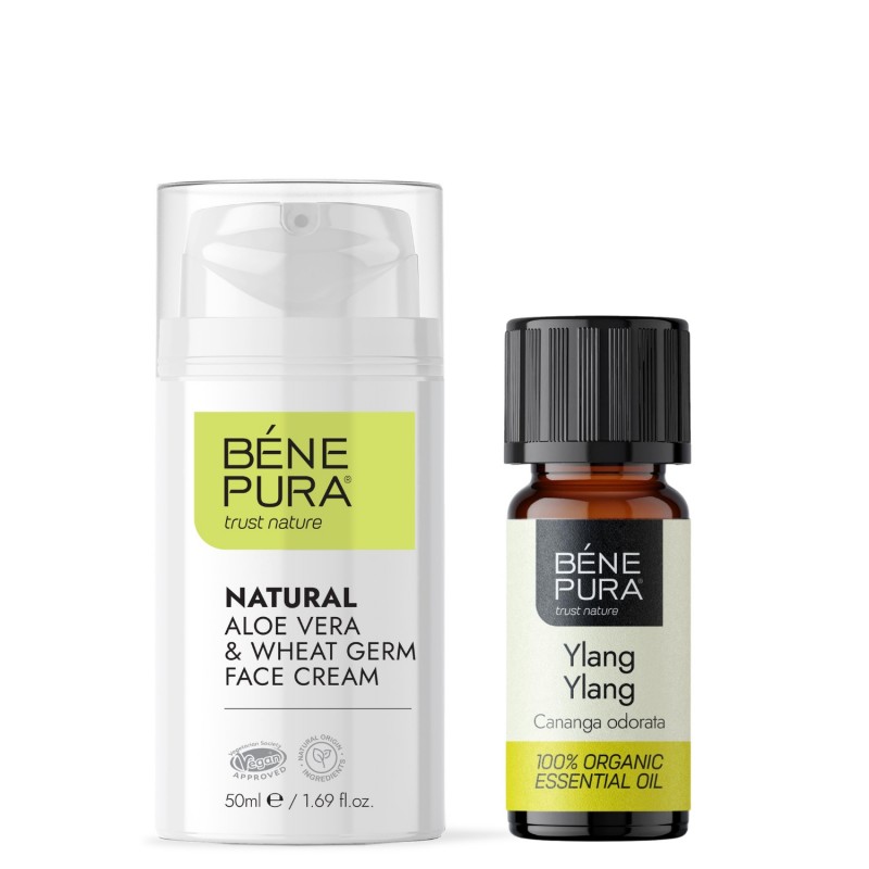 Natural Aloe vera face cream and Bio Ylang-ylang Essential oil - Product Comparison