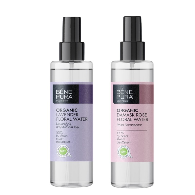 Bio Lavender Floral water and Bio Rosa Damascena Floral water - Product Comparison