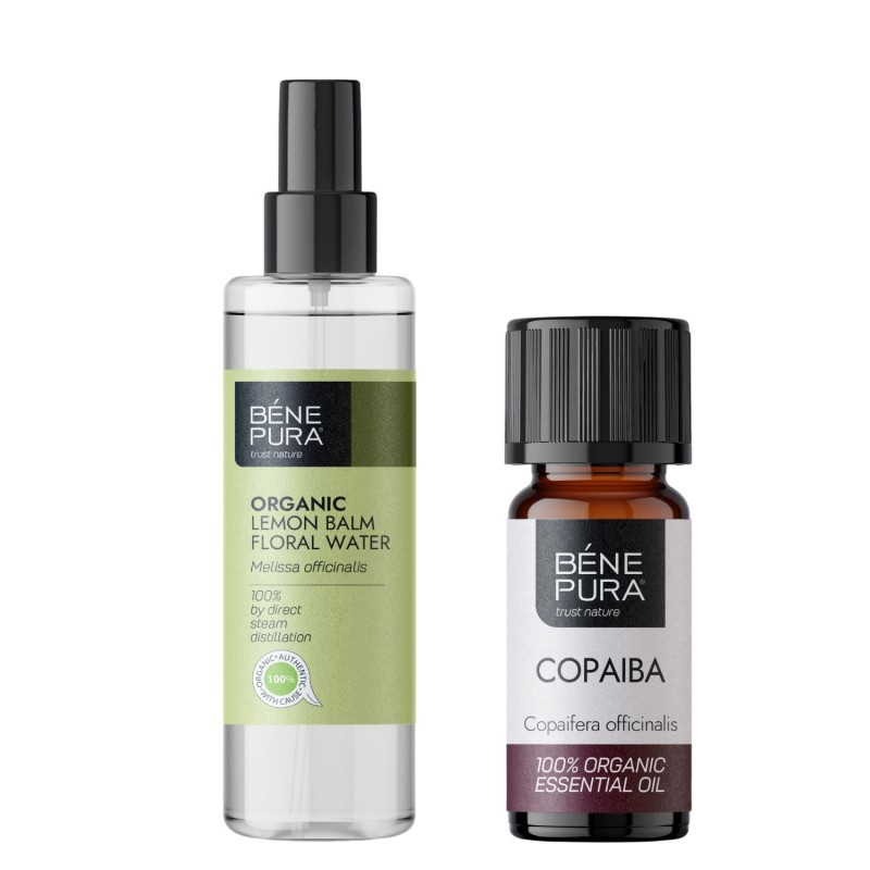 Bio Lemon Balm Floral water and Bio Copaiba Essential oil - GMC