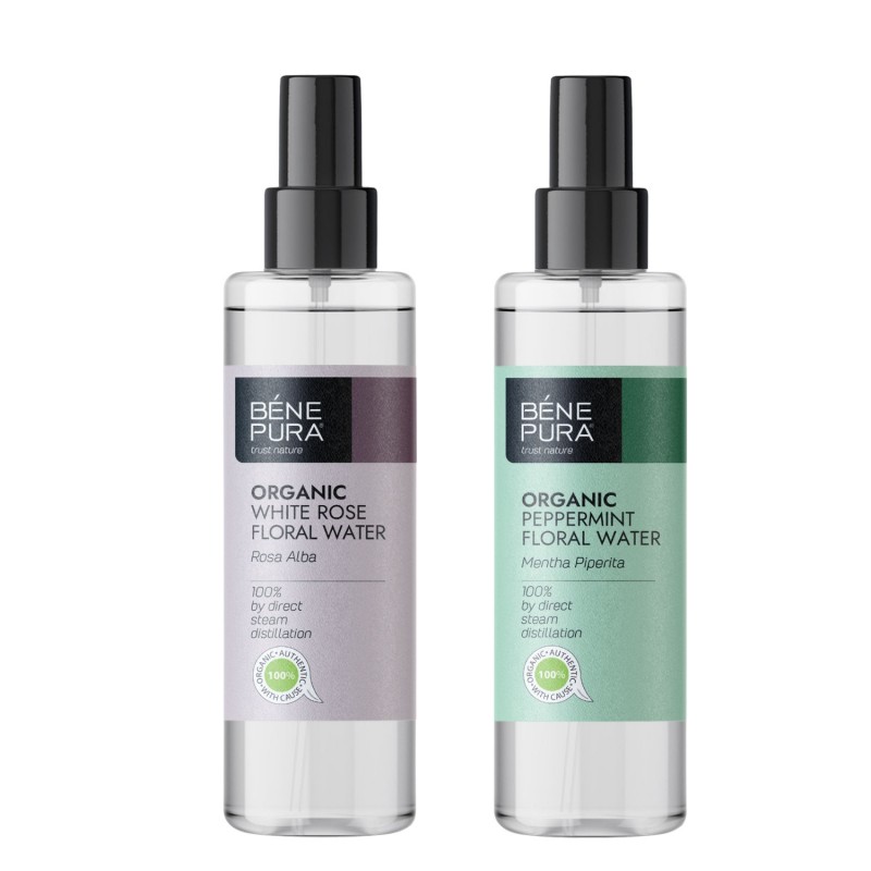 Bio Rosa Alba Floral water and Bio Mint Floral water - GMC