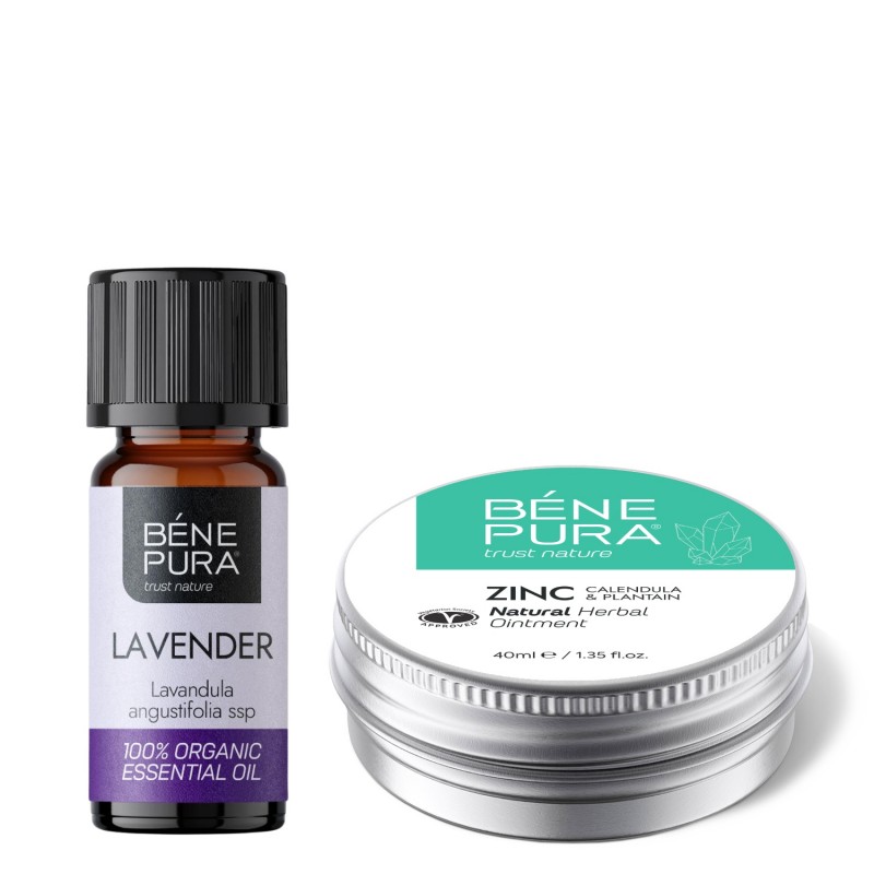 Zinc ointment for Itching and Rashes and Bio Lavender Essential oil - Product Comparison
