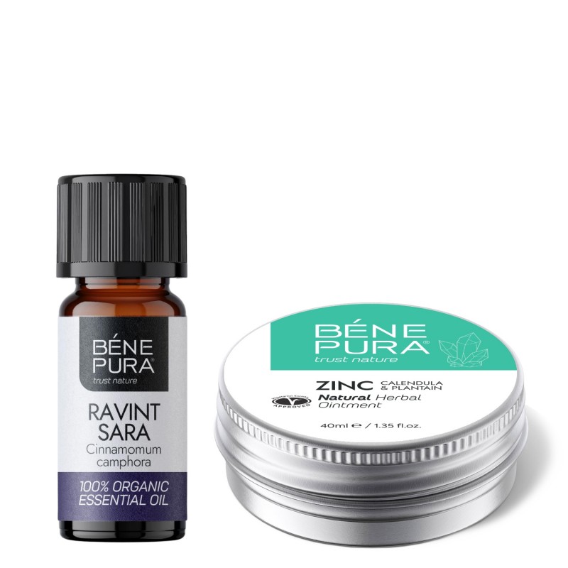 Zinc ointment for Itching and Rashes and Bio Ravintsara Essential oil - GMC