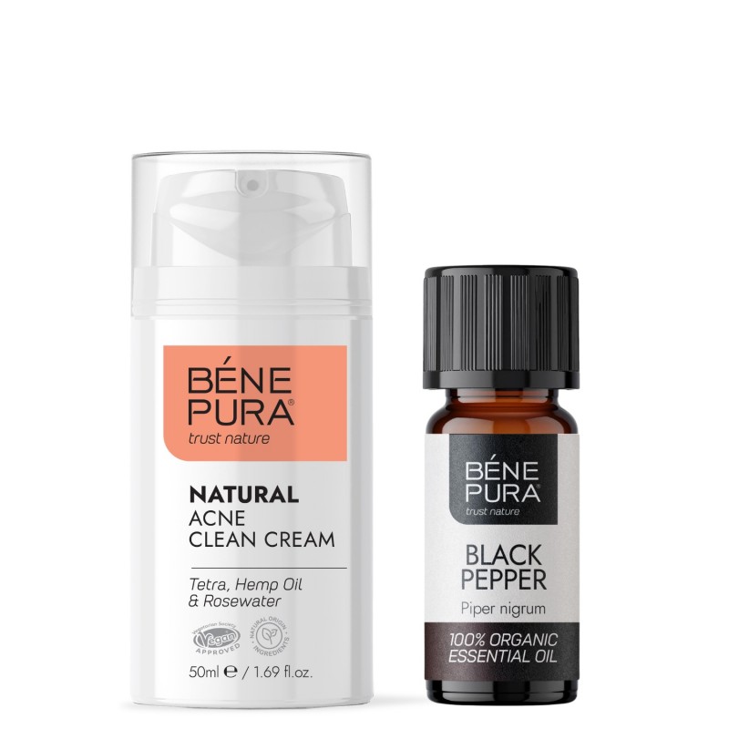 Natural face cream with Hyaluronic acid and Coenzyme Q10 and Bio Black Pepper Essential oil - GMC