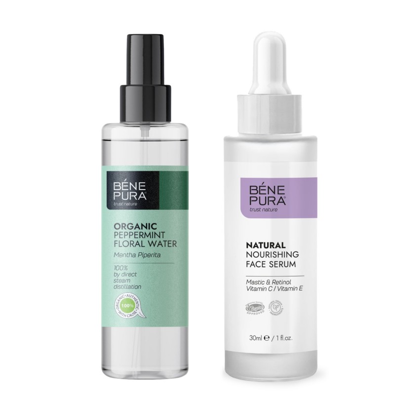 Natural face serum with Retinol and Bio Mint Floral water - Product Comparison