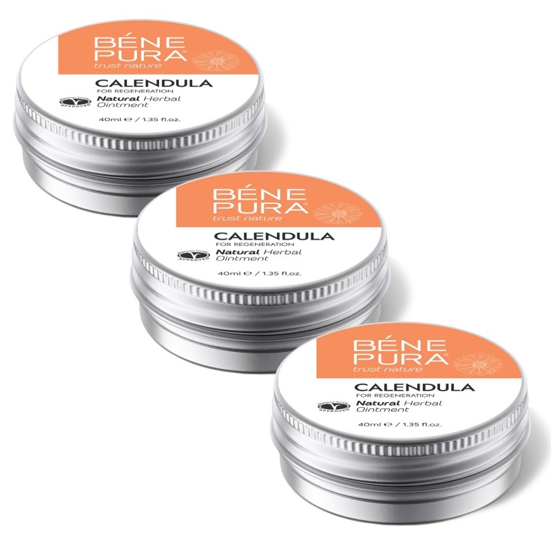 3x Ointment for Wounds, Burns and Scars with Calendula - 40ml - 