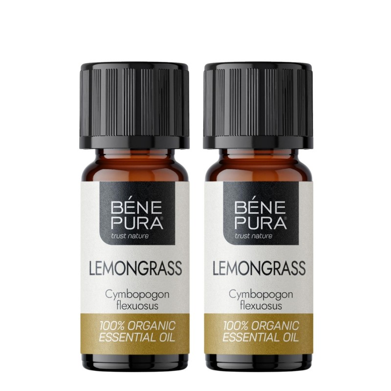 2x Bio Lemongrass Essential oil - 10ml