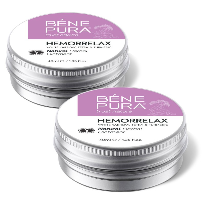 2x Hemorrelax ointment for Hemorrhoids with White yarrow, Tetra and Turmeric - 40ml - Product Comparison