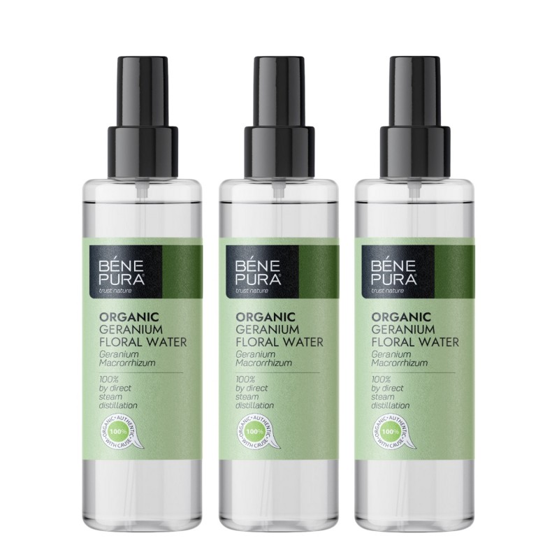 3x Bio Geranium Floral water - 250ml