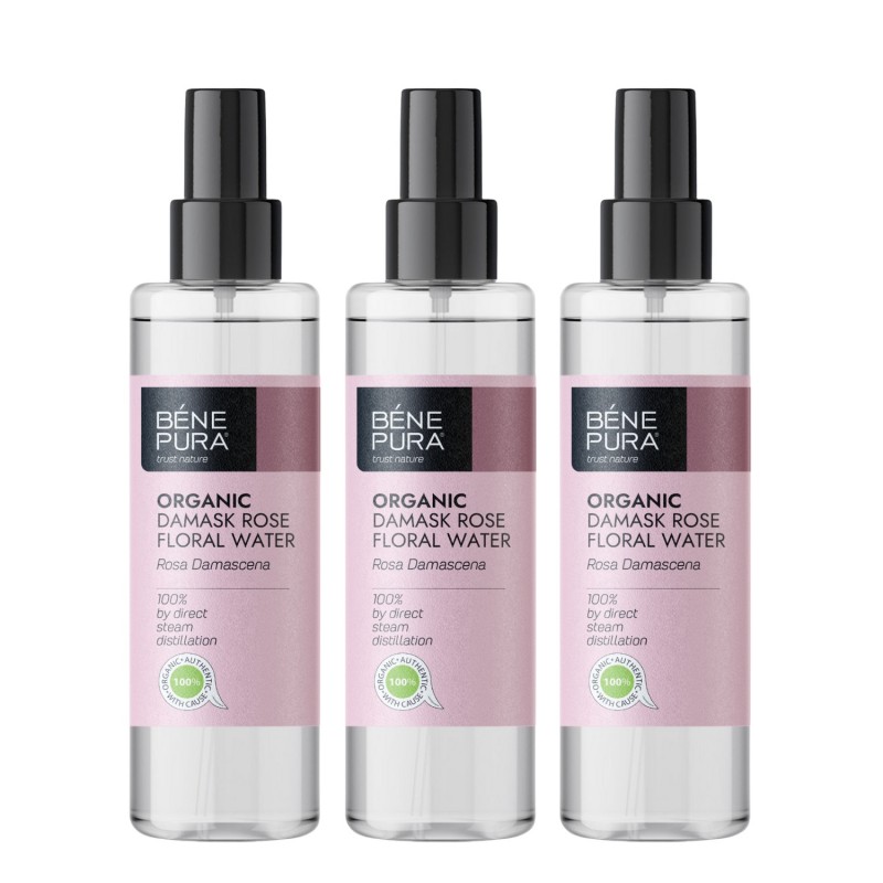 3x Bio Rosa Damascena Floral water - 250ml