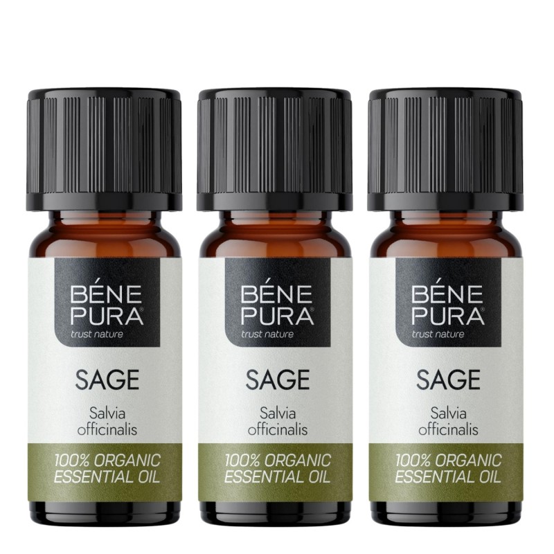 3x Bio Sage Essential oil - 10ml