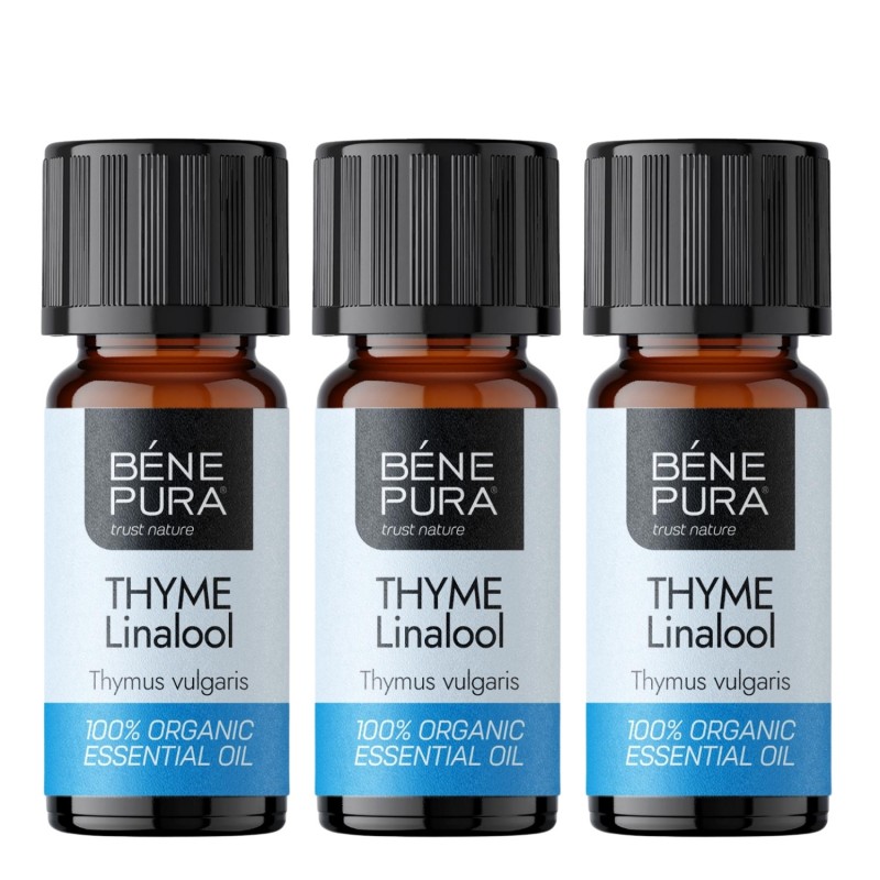 3x Bio Thyme Linalool Essential oil - 10ml