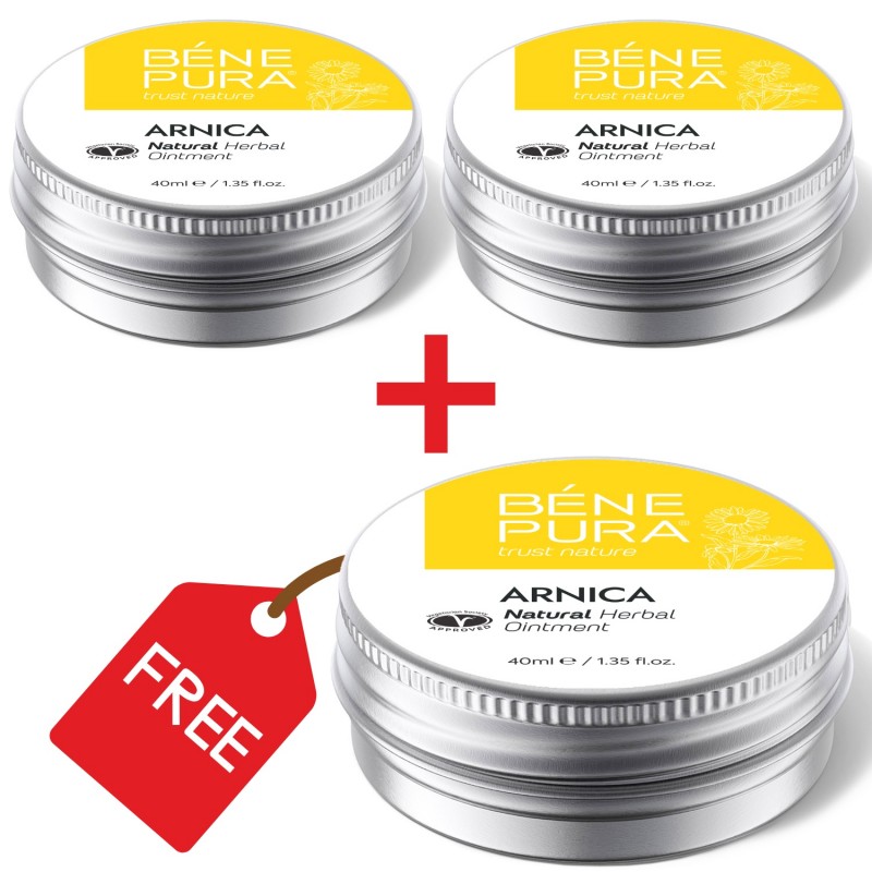 3x Arnica ointment for Bruises and Swelling - 40ml - Ointments for bruises