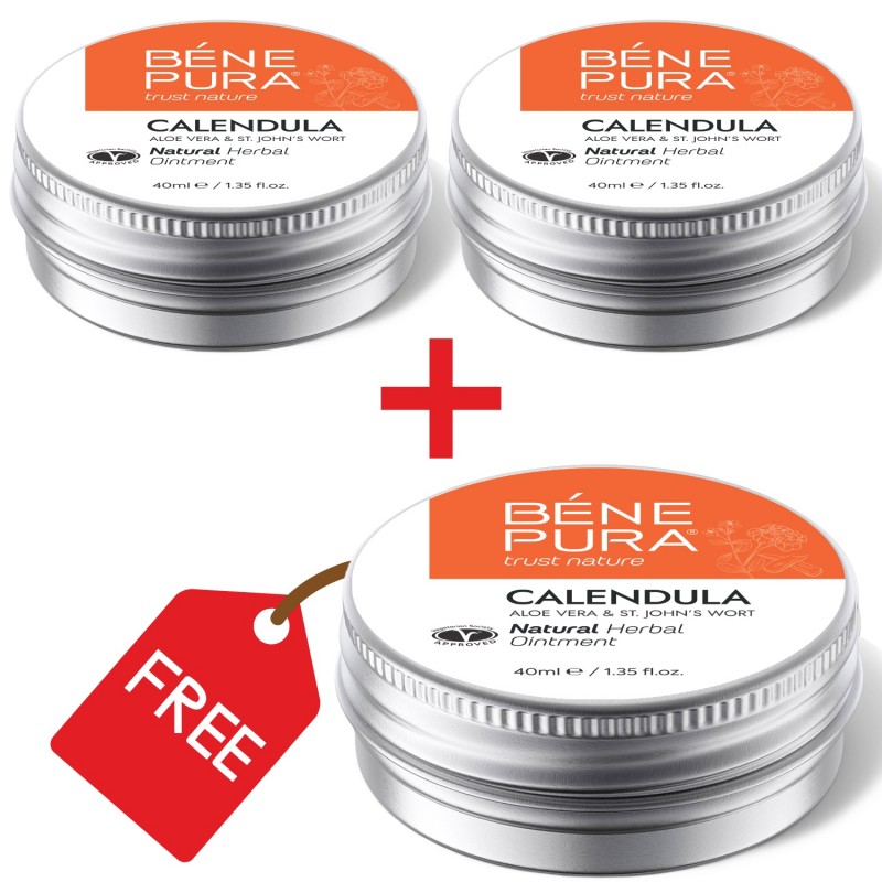3x Ointment for Wounds, Burns and Scars with Calendula, Aloe Vera and St John's Wort - 40ml - Product Comparison
